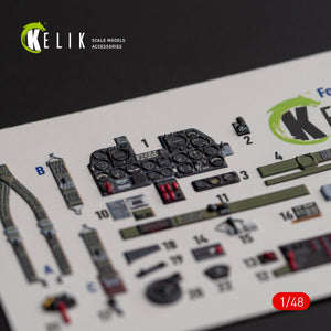 Décalcomanies 3D intérieures KELIK K48016 P-47D « Thunderbolt » pour maquette Italeri/Academy au 1/48 – Bild 3