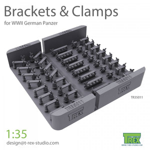 Supports et fixations T-Rex Studio TR35011 pour ensemble de chars allemands Panzer au 1/35