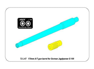 Canon Aber 72L-67 170 mm A/T pour Jagdpanzer allemand E-100 (1/72) – imagen 9