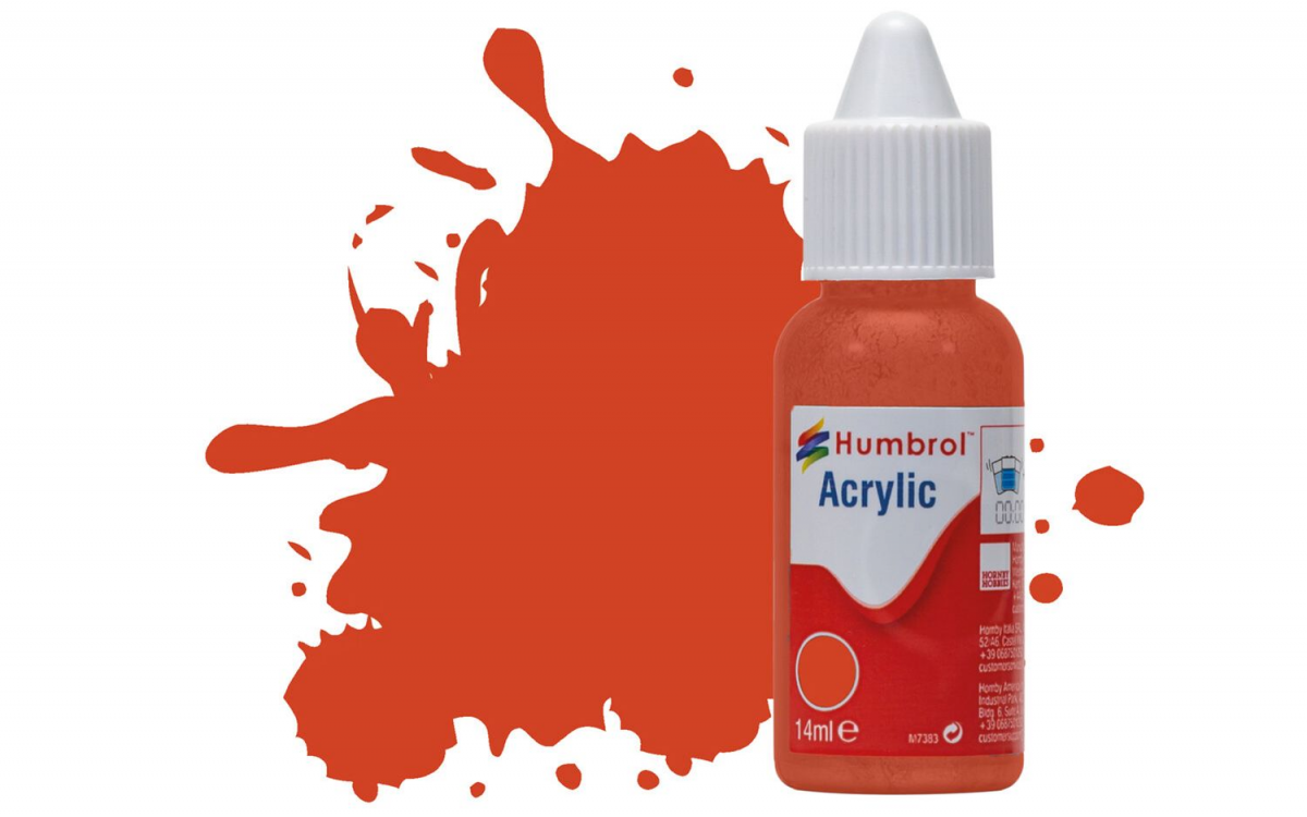 Humbrol DB0132 N° 132 Rouge - Satiné - 14 ml
