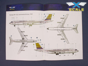 Maquette X-Scale 144008 B707-124 Avion de ligne long-courrier à fuselage étroit Continental 1/144 – image 3