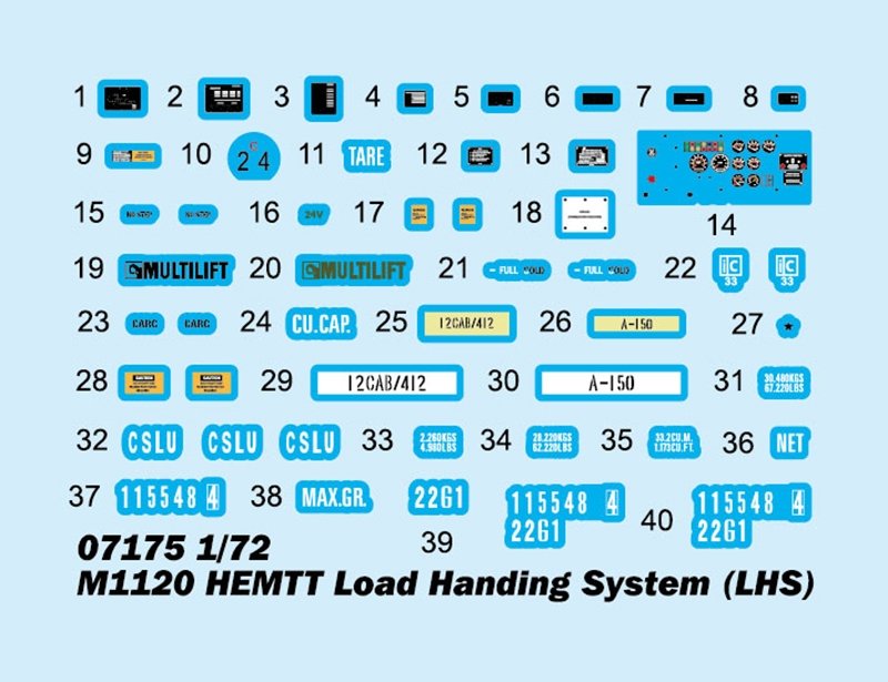 Trumpeter 07175 M1120 Système de manutention de charge HEMTT (côté gauche) 1/72  – imagen 4