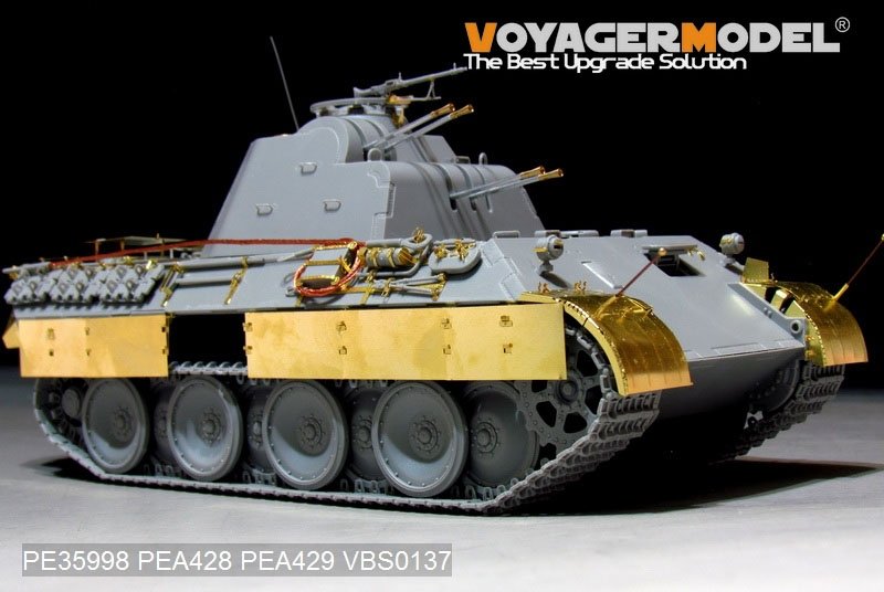 Maquette Voyager PE35998 FlaKPanzer V allemand de la Seconde Guerre mondiale, canon antiaérien FlaKvierling 20 mm MG 151/20, version de base pour TAKOM 2105 au 1/35 – image 3