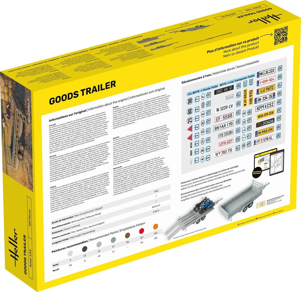 Kit de démarrage Heller 56778, remorque de marchandises 1/24 – Bild 3