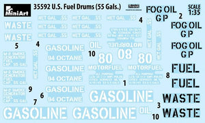 MiniArt 35592 U.S. FUEL DRUMS 55 GALS. 1/35 – zdjęcie 7