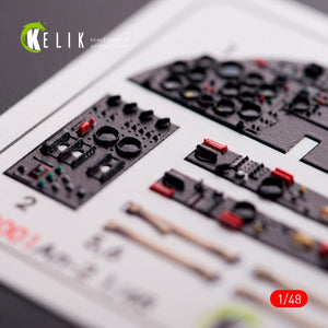 KELIK K48001 AN-2 COLT - Décalcomanies 3D pour intérieur de maquette Hobby Boss au 1/48 – immagine 3