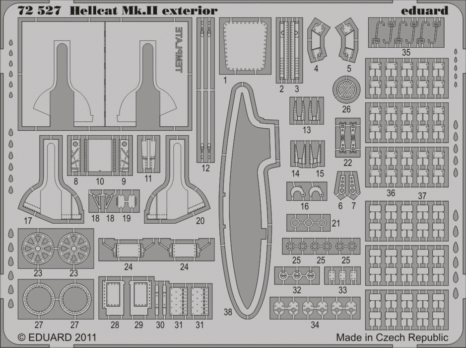 Eduard 72527 Hellcat Mk. II extérieur 1/72 EDUARD
