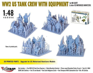 Mirage Hobby 480006 Équipage de char américain de la Seconde Guerre mondiale avec équipement pour M8 Scott et autres obusiers motorisés américains 1/48 – Bild 5