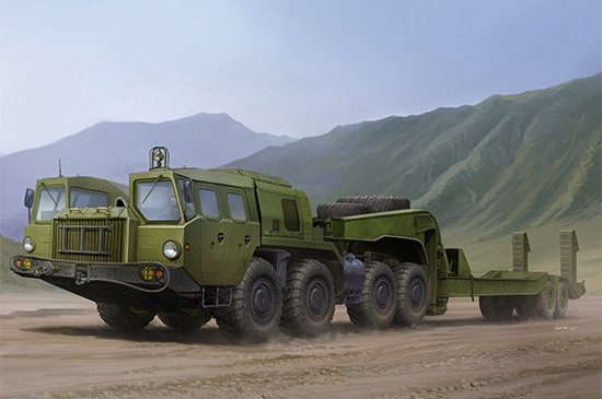 Tracteur Trumpeter 01056 MAZ-7410 avec CHMZAP-5247G 1/35