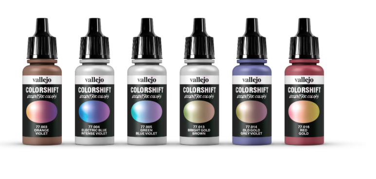 Vallejo 77091 Eccentric The Shifters, coffret de 6 peintures 17 ml - Poussière d'espace