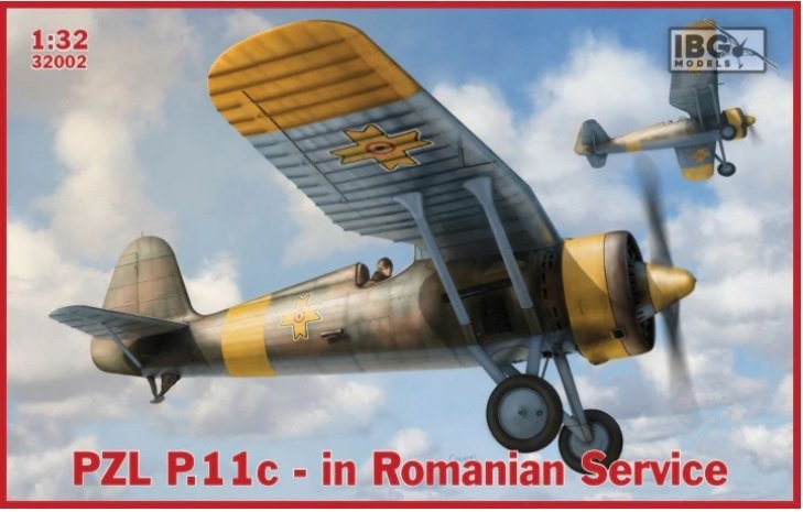 IBG 32002 PZL P.11c Service Roumain 1/32 