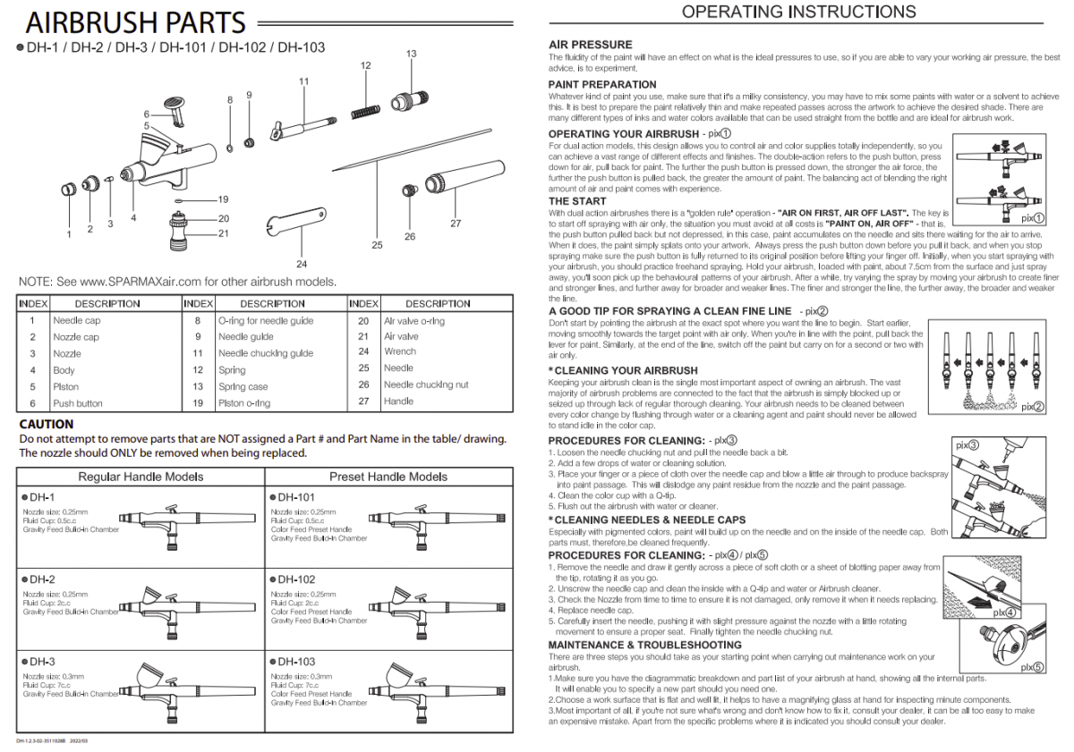 Aérographe Sparmax DH-103 - Buse 0,3 mm – image 3