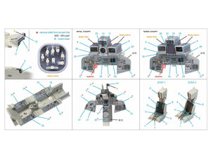 Intérieur imprimé en 3D et coloré sur papier décalcomanie (Revell) de Quinta Studio QD+48263 Tornado GR.4 (avec pièces en résine imprimées en 3D) 1/48 – Bild 2