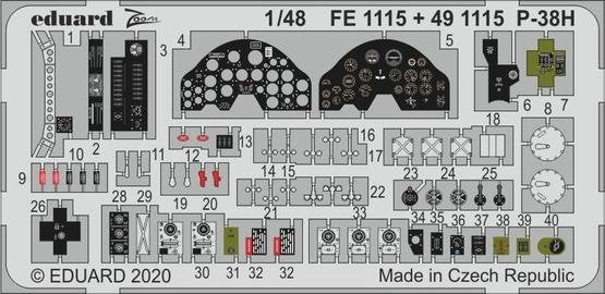 Eduard BIG49268 P-38H TAMIYA 1/48 – immagine 3