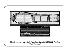 Aber 35236 Canon automoteur lourd soviétique JSU-152 - vol. 2 - ensemble supplémentaire - garde-boue (1/35) – Bild 5