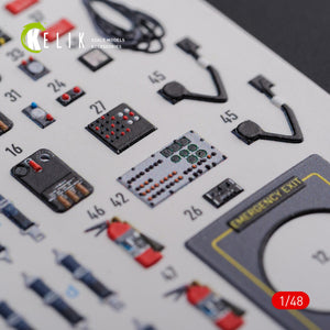 KELIK K48093 CH-47F stickers 3D intérieur pour kit Italeri 1/48 – immagine 8