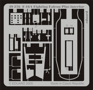 Intérieur Eduard 49276 F-16A Plus 1/48 Hasegawa  – immagine 2