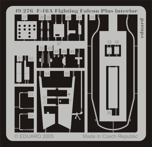 Intérieur Eduard 49276 F-16A Plus 1/48 Hasegawa  – immagine 2
