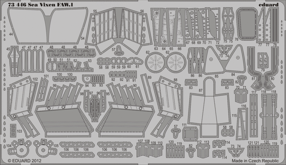 Eduard 73446 Sea Vixen FAW.1 SA 1/72 CYBER HOBBY – imagen 2