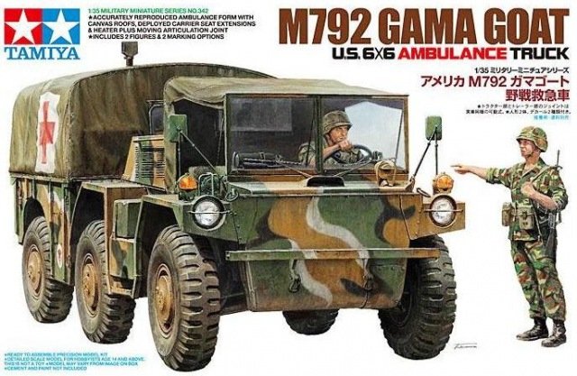 Tamiya 35342 US 6X6 Ambulance Truck M792 Gama Goat (1/35)