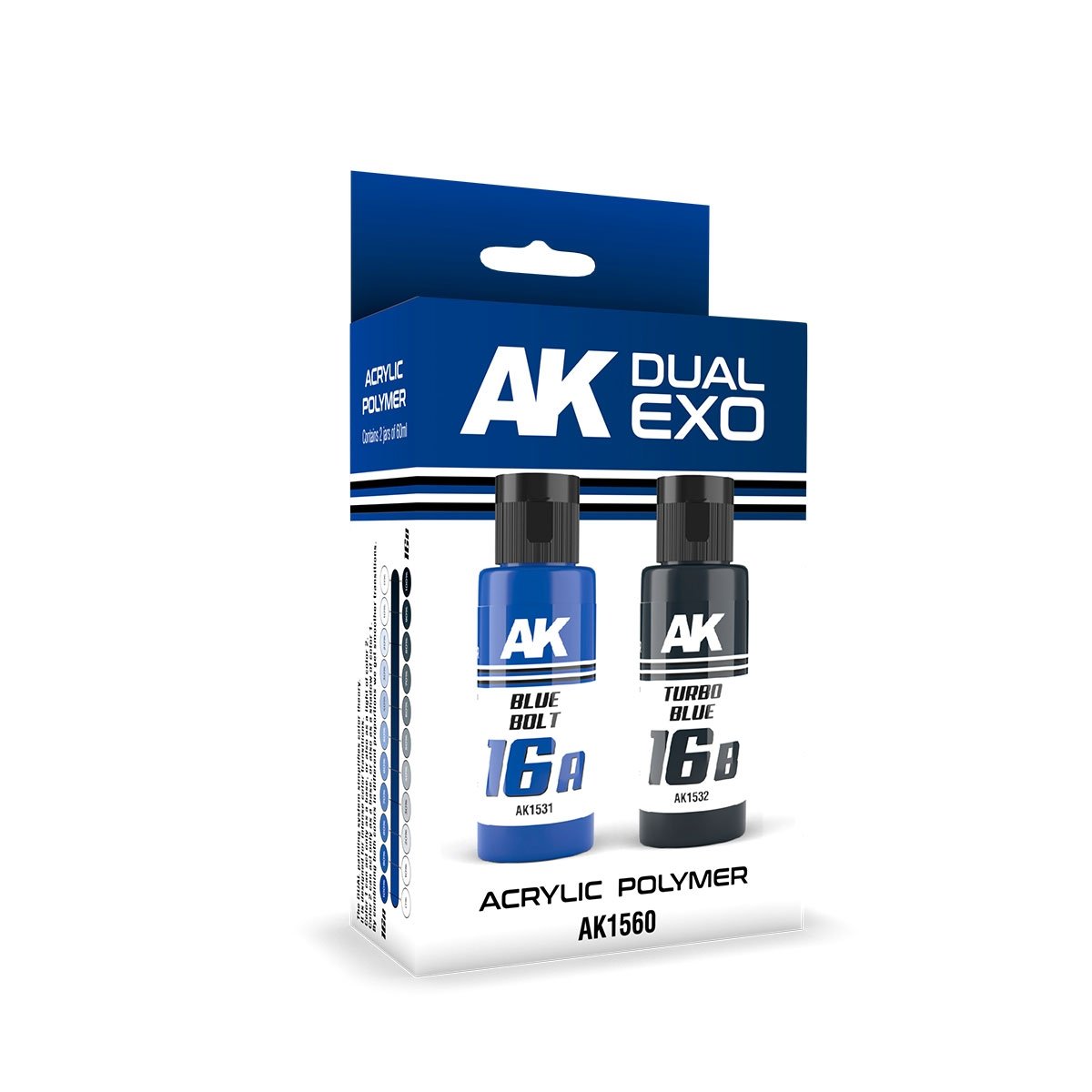 AK Interactive AK1560 DUAL EXO SET 16 – 16A BLUE BOLT &amp; 16B TURBO BLUE