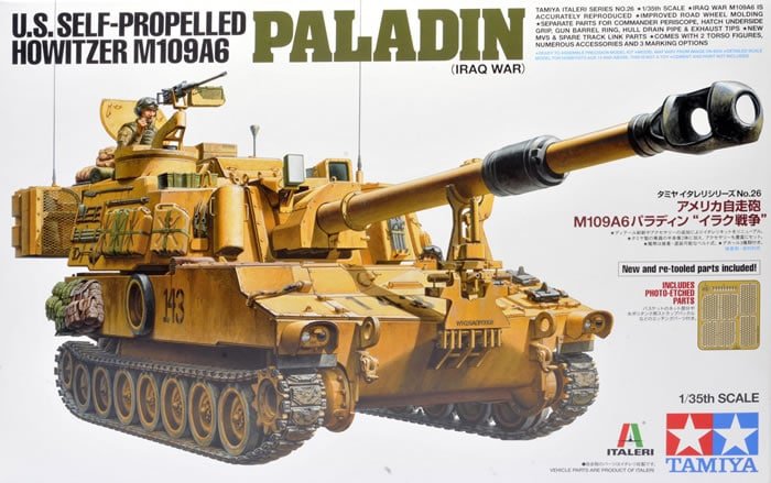 Tamiya 37026 Obusier automoteur américain - M109A6 Paladin 1/35