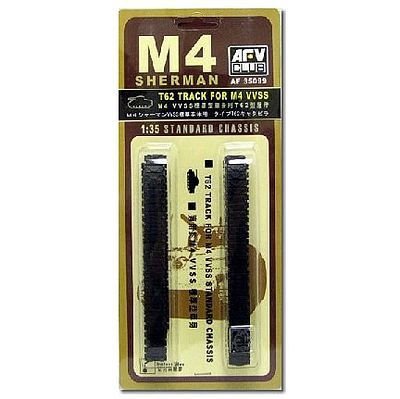 AFV Club 35099 Châssis standard américain M4 Sherman VVSS T62 Chenilles 1/35