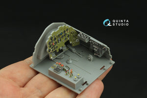 Intérieur coloré imprimé en 3D sur papier décalcomanie (Hasegawa) Quinta Studio QD32238 Mitsubishi J2M3/5/6 Raiden 1/32 – image 5