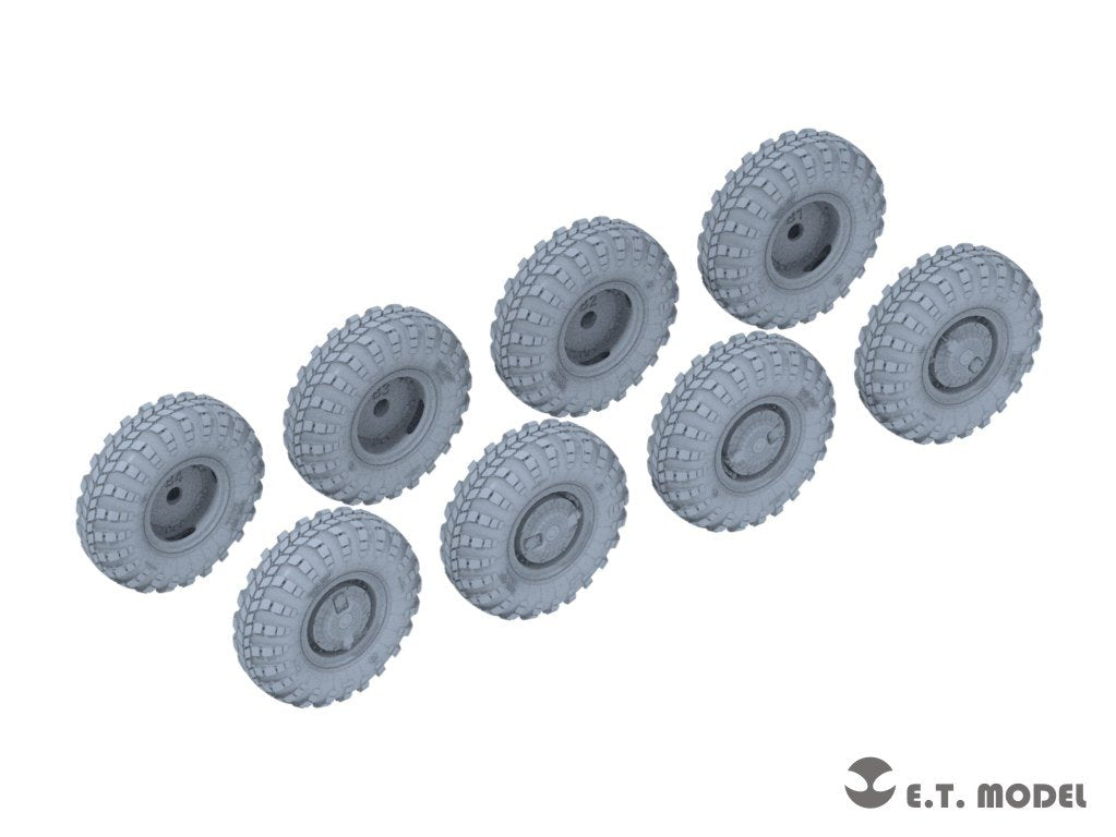 Roues de route lestées ET Model P35-113 pour BTR-80 APC russe (étroites) (impression 3D) pour maquette TRUMPETER au 1/35