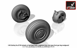 Roues de Flanker Sukhoj Su-27 / Su-30 (Armory Models AW48021) au 1/48 – Bild 4