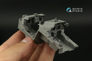 Intérieur imprimé en 3D et coloré sur papier décalcomanie (Takom) pour AH-64DI Saraf de Quinta Studio QDS-35104 (petite version) à l&amp;#39;échelle 1/35 – Bild 11