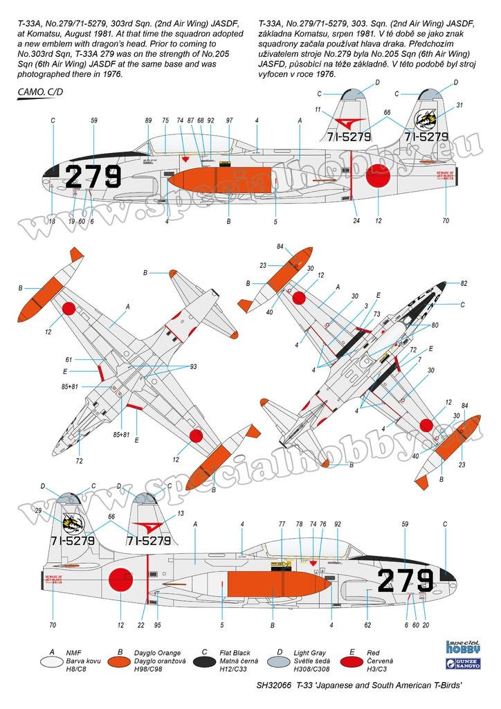 Special Hobby 32066 T-33 « T-Birds japonais et sud-américains » 1/32 – image 7
