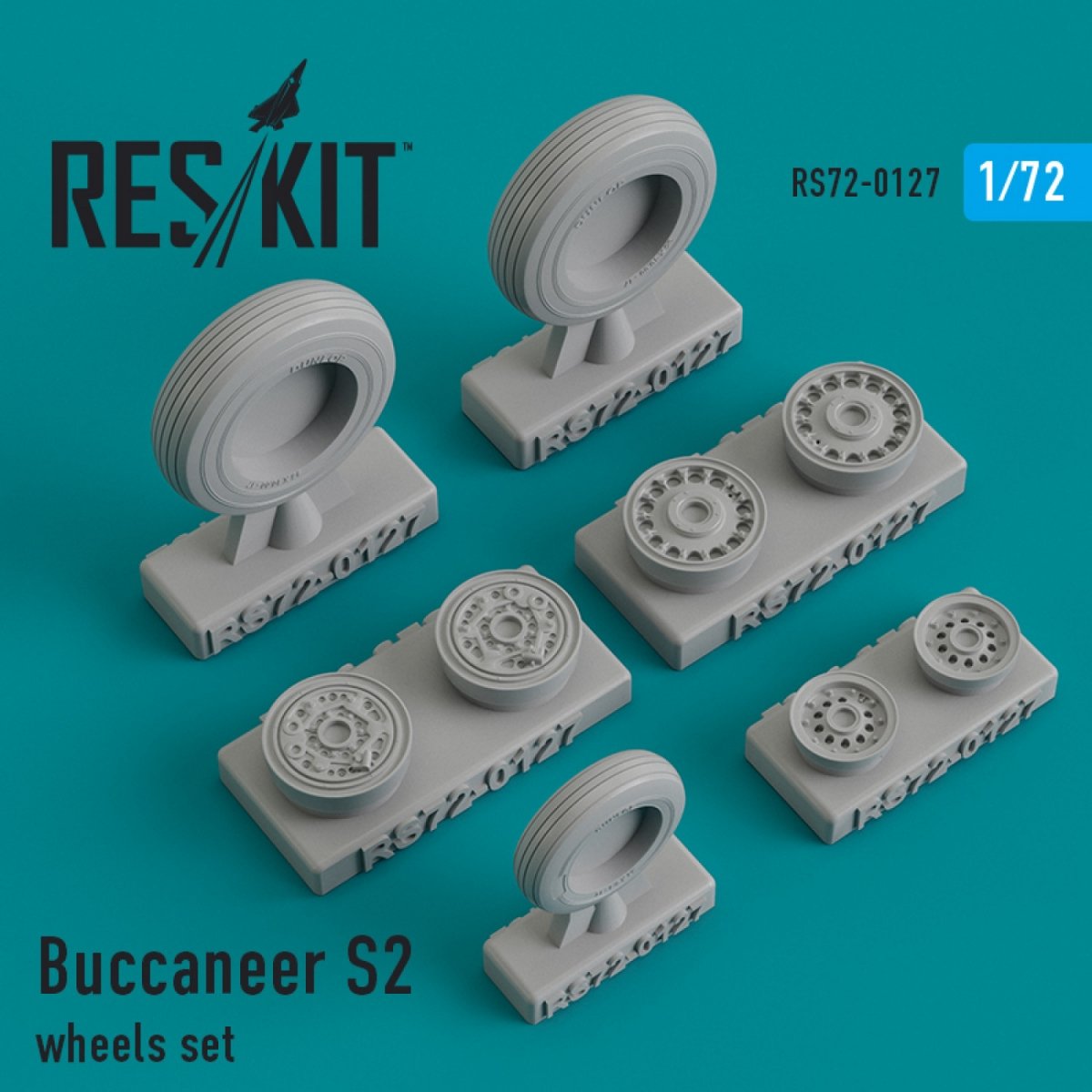 RESKIT RS72-0127 BUCCANEER S2 JEU DE ROUES 1/72