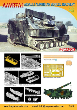 Dragon 7319 AAVR7A1 Véhicule amphibie d&amp;#39;assaut, Dépannage (1/72) – immagine 2
