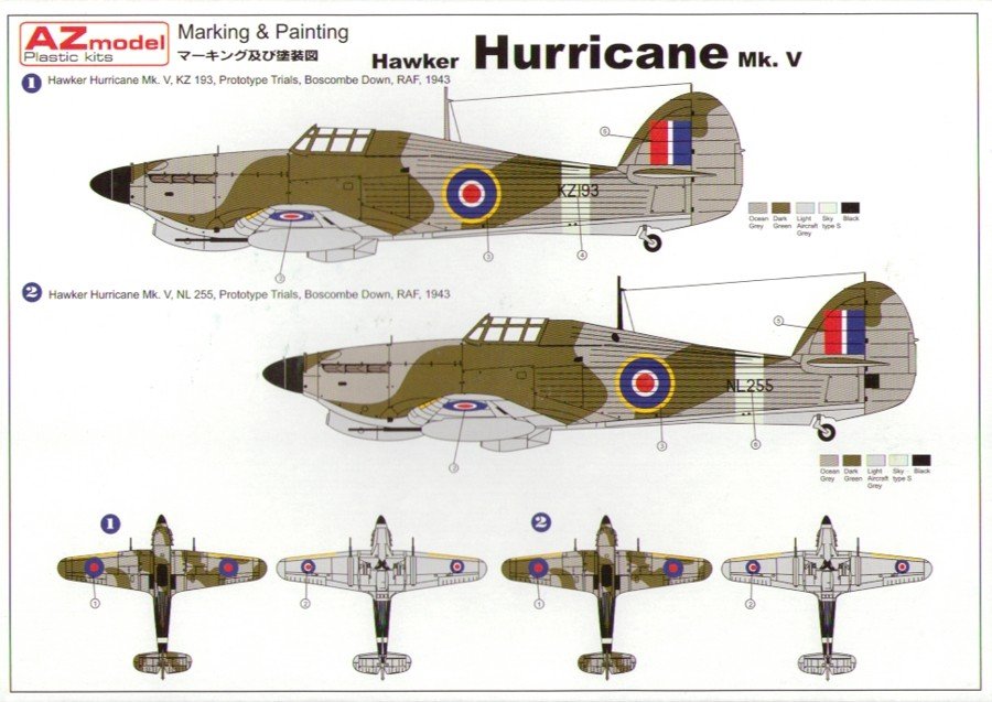 AZ Modèle AZ7325 Hawker Hurricane Mk.V (1/72) – Bild 2