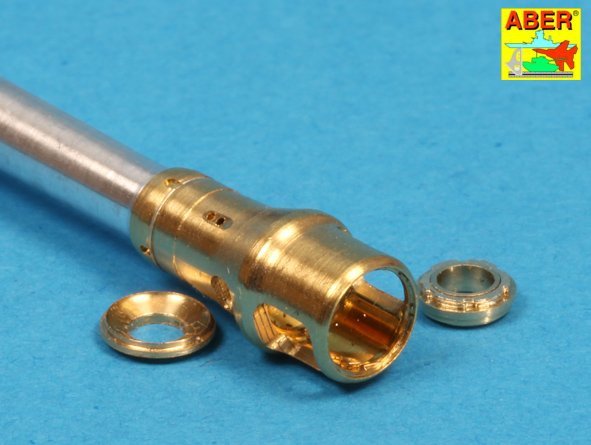 Aber 35L-036n German 7,5cmKwK42L/70 gun barrel with muzzle brake for Panther Ausf. G Late 1/35 – zdjęcie 5