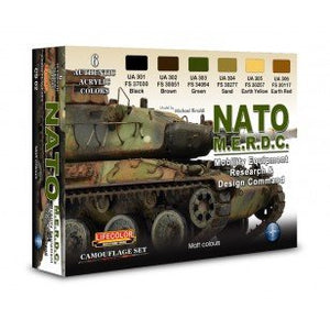 Coffret de peinture acrylique Lifecolor CS02 Véhicules OTAN 6 x 22 ml
