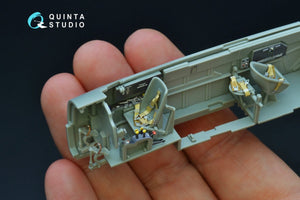 Intérieur imprimé en 3D et coloré sur papier décalcomanie Quinta Studio QD48192 Bf 110C/D (pour maquette Cyber-hobby) 1/48 – image 2