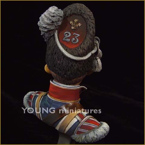 Young Miniatures YH1802 TAMBOUR 23e PIED FUSILEERS ROYAUX WELSH 1/10 – immagine 4
