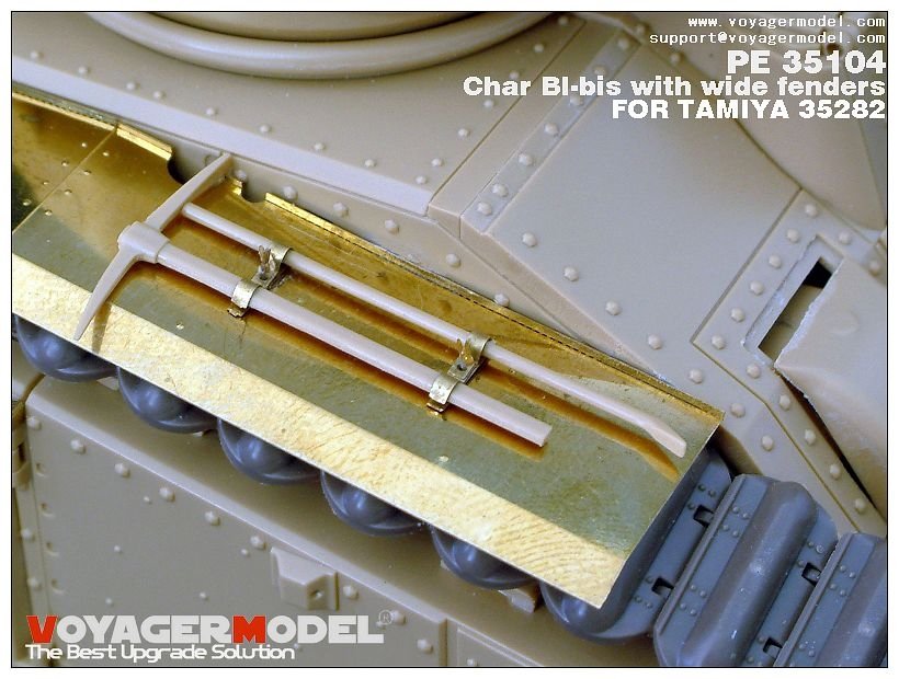 Maquette Voyager PE35104 Char bibis français de la Seconde Guerre mondiale avec ailes larges (version B incluant le canon) pour TAMIYA 35282 au 1/35 – image 4