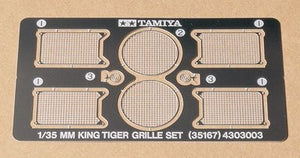 Tamiya 35167 Kit de calandre King Tiger, pièces photo-découpées, échelle 1/35