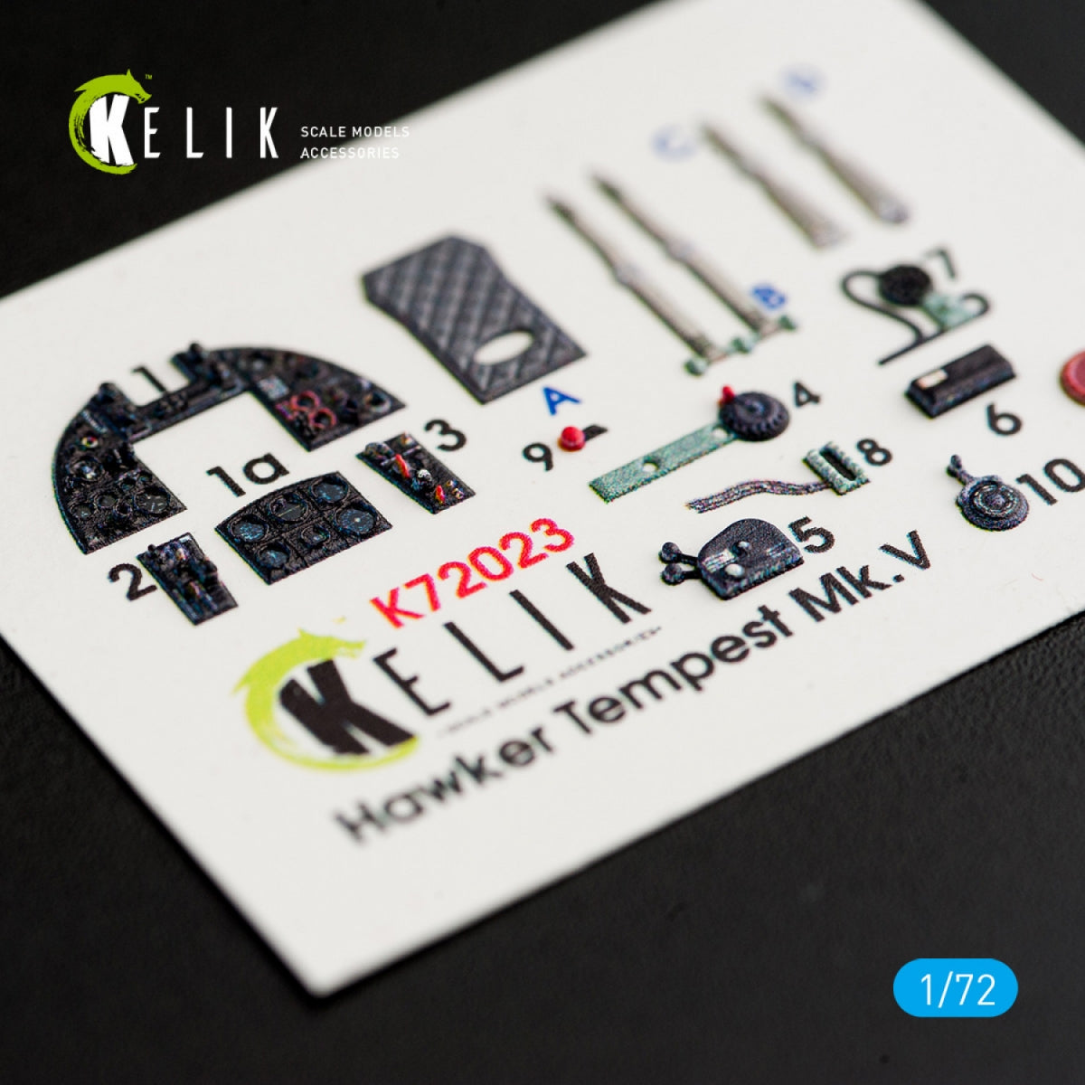 KELIK K72023 HAWKER TEMPEST MK.V DÉCALCOMANIES 3D INTÉRIEURES POUR KIT AIRFIX 1/72 – image 2