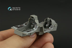Intérieur imprimé en 3D et coloré pour le F-16D Block 40 de Quinta Studio (outil Kinetic 2022) (petite version) à l&amp;#39;échelle 1/48 – immagine 12