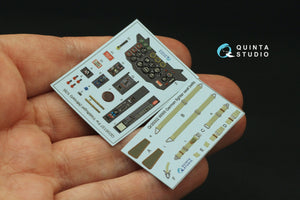 Quinta Studio QD35137 FW Triebflugel Intérieur coloré imprimé en 3D sur papier décalque (Miniart) 1/35 – image 5