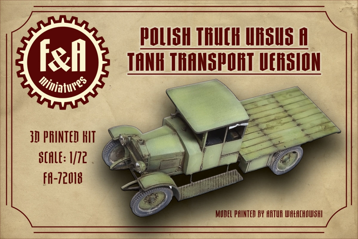 F&amp;A Miniatures FA-72018 Ursus A Transport de chars 1/72