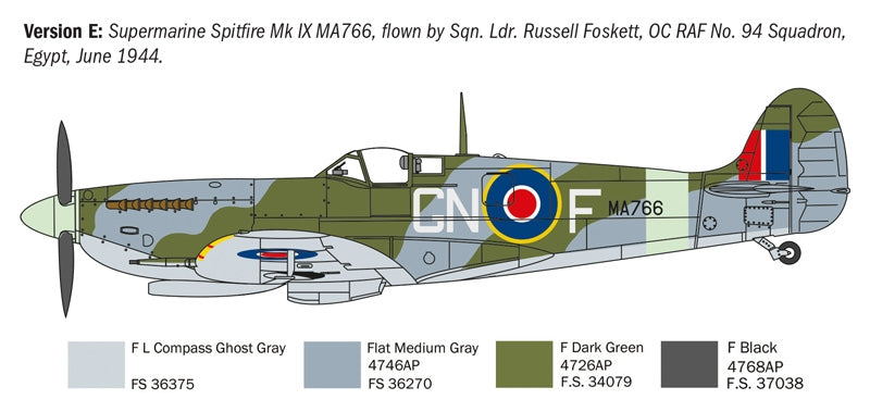 Italeri 1482 Spitfire Mk.V / Mk.IX Aces 1/72