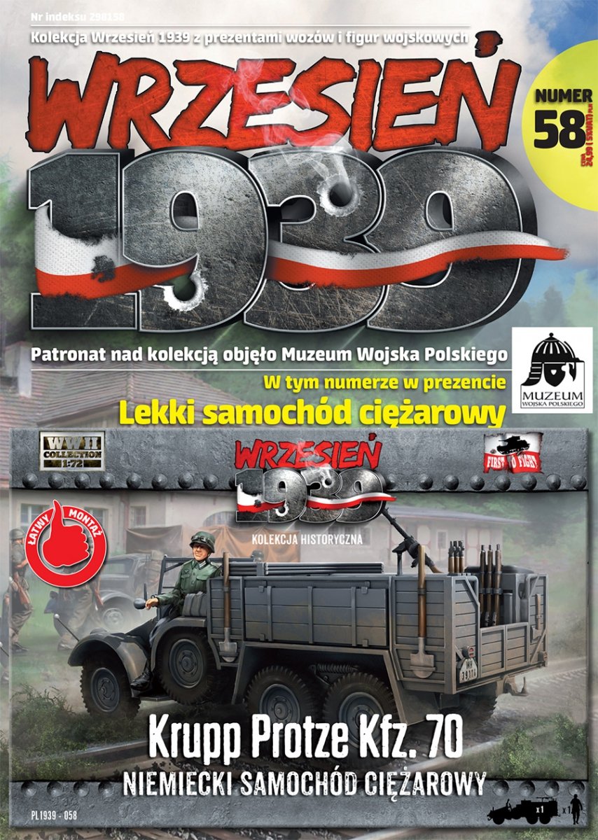 Premier à combattre le PL058 Krupp Protze Kfz. 70 camion (1/72)