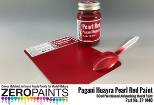 Peinture rouge nacré Zero Paints ZP-1440 Pagani Huayra 60 ml – immagine 3