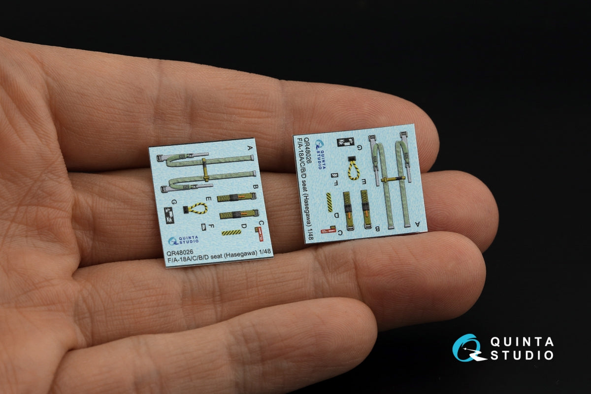 Intérieur imprimé en 3D et coloré sur papier décalcomanie Quinta Studio QD48346 FA-18D (Hasegawa) à l&amp;#39;échelle 1/48 – immagine 3