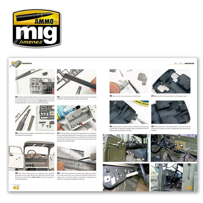 AMMO de Mig Jimenez 6150 ENCYCLOPÉDIE DES TECHNIQUES DE MODÉLISATION DE BLINDÉS VOL. 1 – CONSTRUCTION (Anglais) – image 4